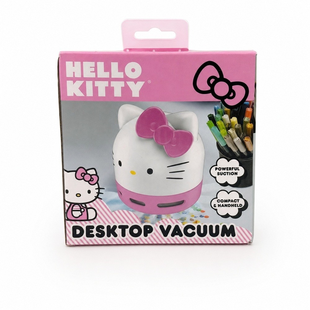 Hello Kitty Desktop Vacuum Mini Handheld Crumb Cleaner Pink Sanrio New